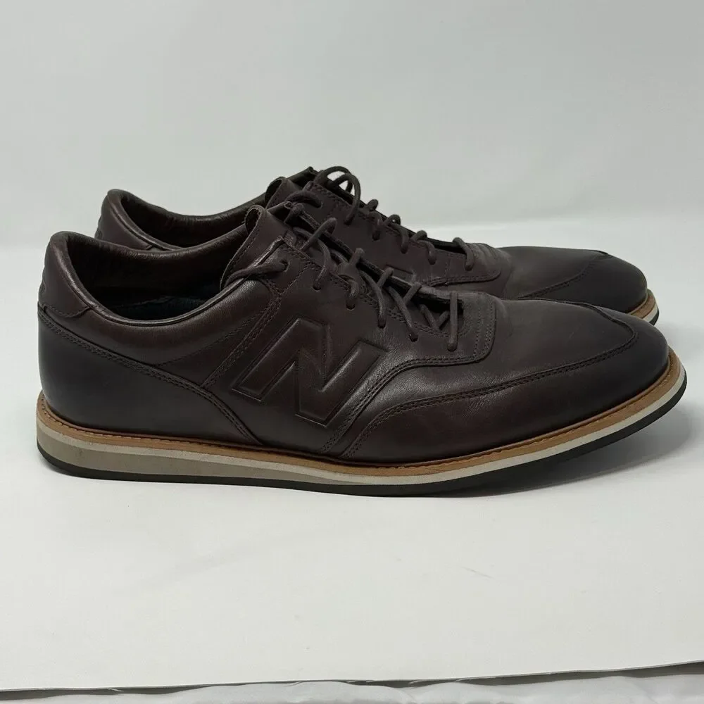 New Balance 1100 Men’s Size 12.5 Dark Brown Leather Dress Hybrid MD1100BR
